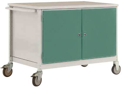 Manuflex TP1028.0001 Mobil munkapad (Sz x Ma x Mé) 1135 x 802 x 590 mm Szürke, Zöld
