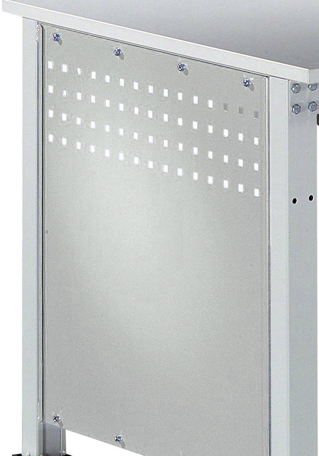 Manuflex ZB3350.7035 Oldalsó panel az UNIVERSAL standard munkaasztalokhoz, szélesség 606 x 606 mm, az asztal mélysége 800 mm