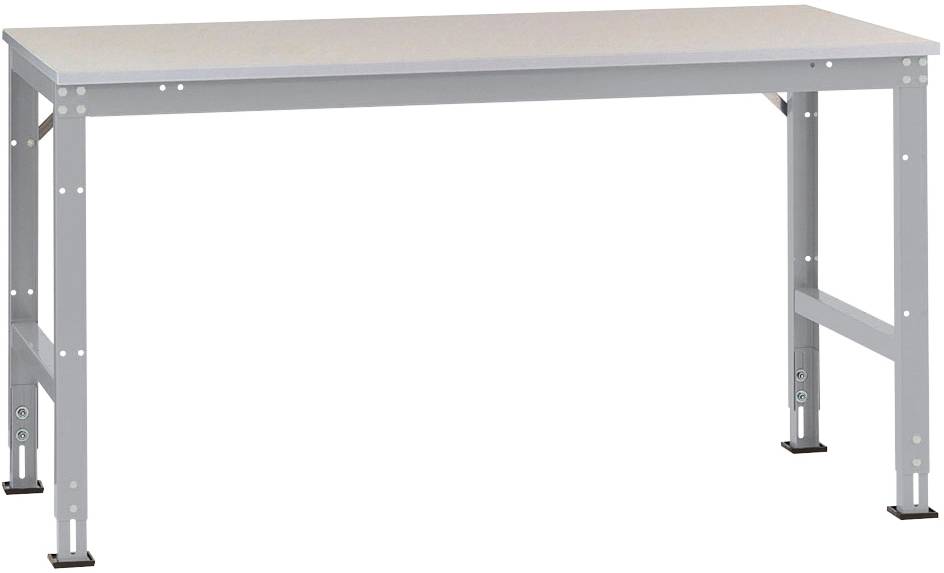 Manuflex AU4049.9006 Működő alaplap UNIVERZÁLIS szabvány PVC dekoratív lemezzel, szélesség nagysága = 1500x600x760-870 mm Alumínium ezüst