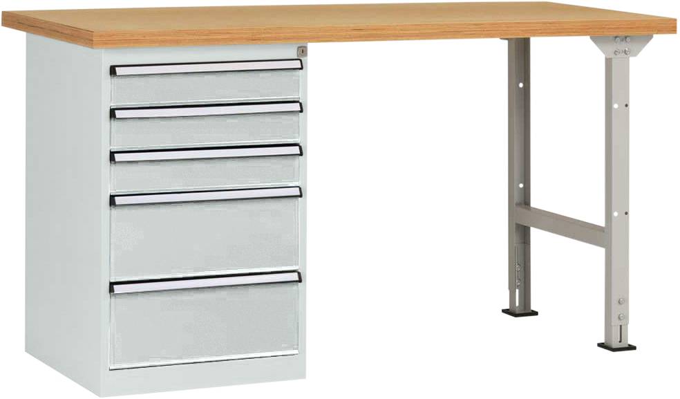 Manuflex WC5117.7035 Munkapad rendszer Élénk szürke (RAL 7035)