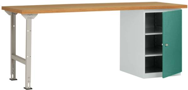 Manuflex WC5124.0001 Munkapad rendszer Szürke, Zöld