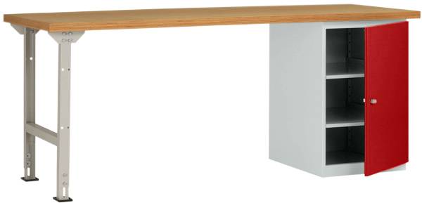 Manuflex WC5124.3003 Munkapad rendszer Rubinvörös