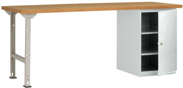 Manuflex WC5124.7035 Munkapad rendszer Élénk szürke (RAL 7035)