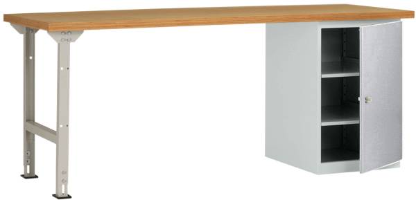 Manuflex WC5124.9006 Munkapad rendszer Alumínium ezüst