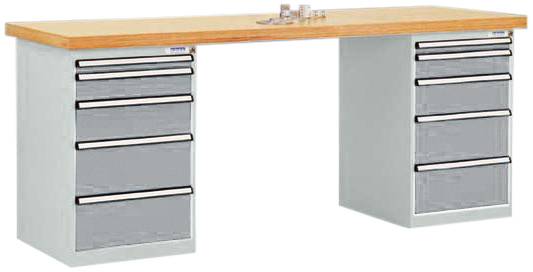 Manuflex TP5091.9006 Munkapad rendszer Alumínium ezüst