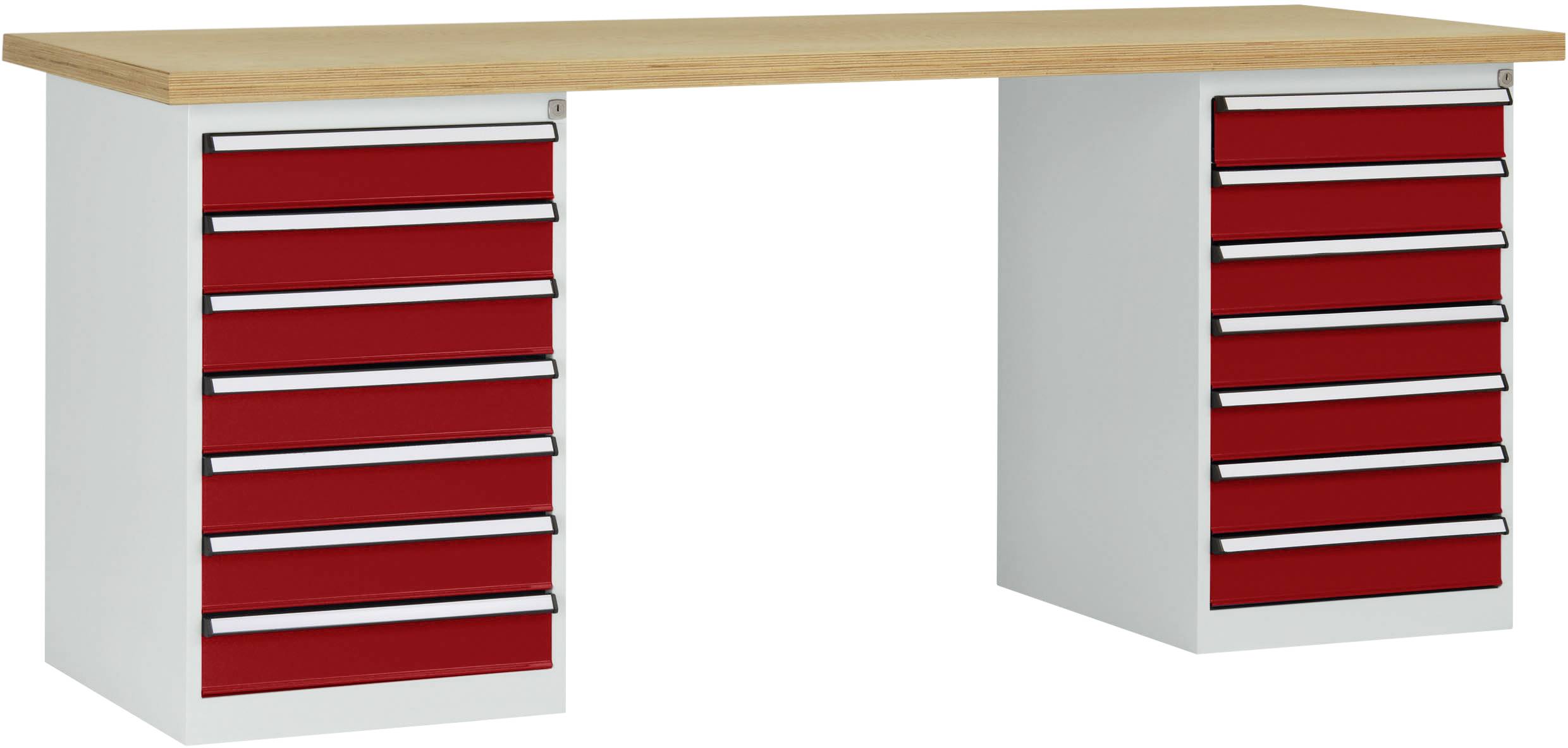 Manuflex WC5127.3003 Munkapad rendszer Rubinvörös