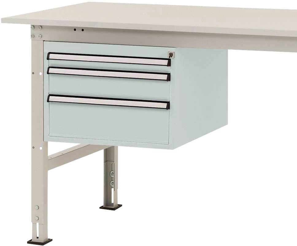 Manuflex AS0002.7035 A PACKPOOL ház alapja, használható magasság 300 mm, 3 fiókkal. Asztal mélysége 800 mm