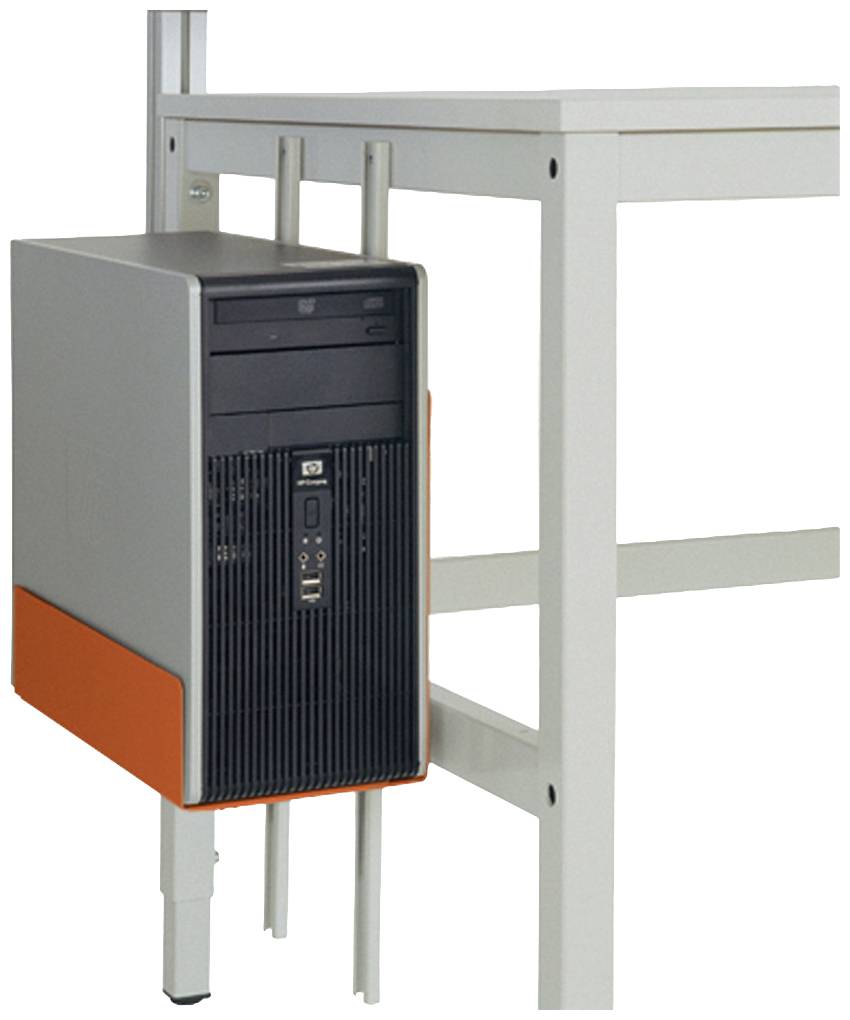 Manuflex ZB3607.2001 CPU tartó vörös narancssárga színben, RAL 2001, szélesség nagysága = 180–250 x 450 x 290 mm