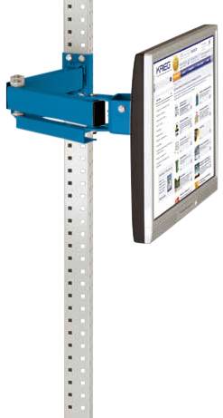 Manuflex ZB3639.5007 Monitor-támogatás az UNIVERSAL és a PROFI számára 500 mm-es kettős csatlakozással, 100 mm-es VESA adapterrel, ragyogó kék RAL 5007-rel