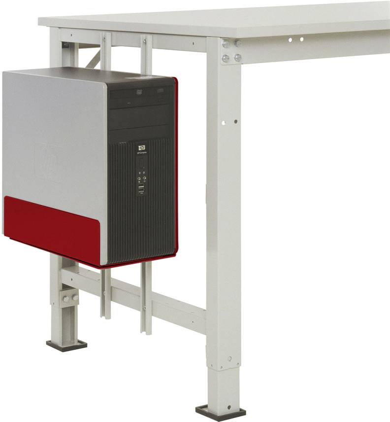 Manuflex LZ3590.3003 ESD CPU tartó rubinvörösben RAL 3003, szélesség nagysága = 180–250 x 450 x 290 mm