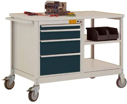 Manuflex LW1002.7016 Mobil munkapad Antracit