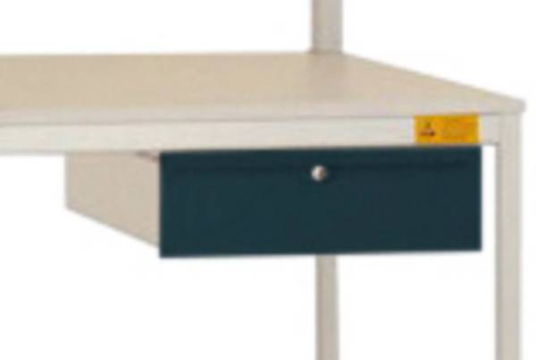 Manuflex LD4123.7016 ESD ESD egyedi fiók antracitból RAL 7016, reteszeléssel, szélesség nagysága = 425 x 550 x 135 mm
