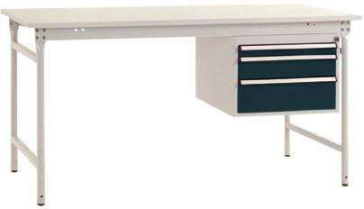 Manuflex BB5261.7016 Komplett BASIS oldalsó asztal melamin tetejével + háztartással, szélesség x magasság: 1000 x 800 x 780 mm Antracit