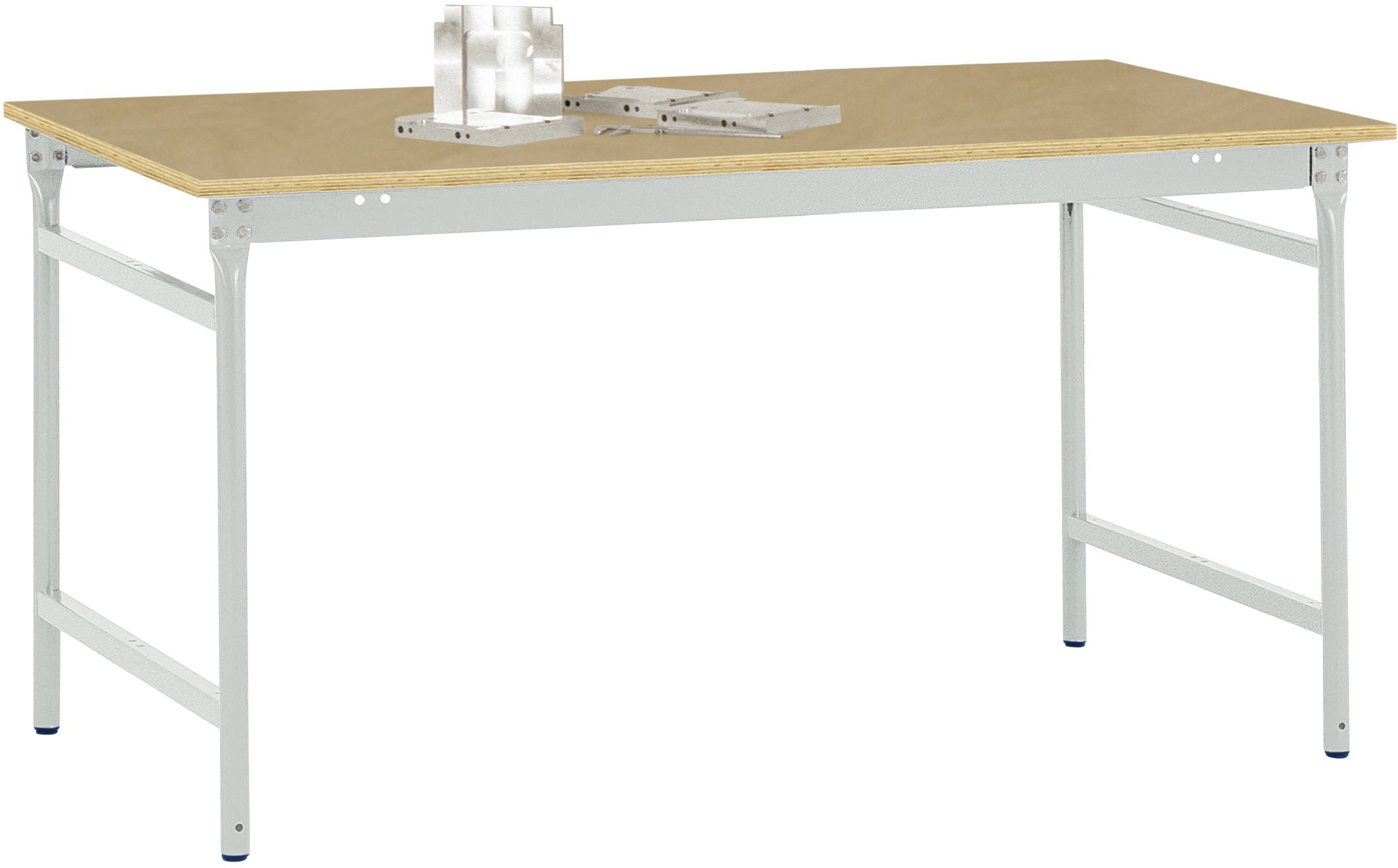 Manuflex BB3005.7035 Helyhez kötött BASIS oldalsó asztal multiplex asztallaptal, világosszürke RAL 7035, SzxxxH: 750 x 500 x 780 mm Élénk szürke (RAL 7035)