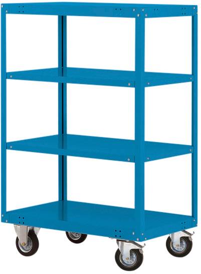 Manuflex TRANSOMOBIL TP4183.5012 Polcos kocsi Rögzítő Acél Porbevonatos Élénk kék (RAL 5012)