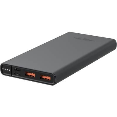 Ansmann 10Ah PD Powerbank 10000 mAh Power Delivery LiPo Mikro USB, USB-C® Fekete állapotjelző