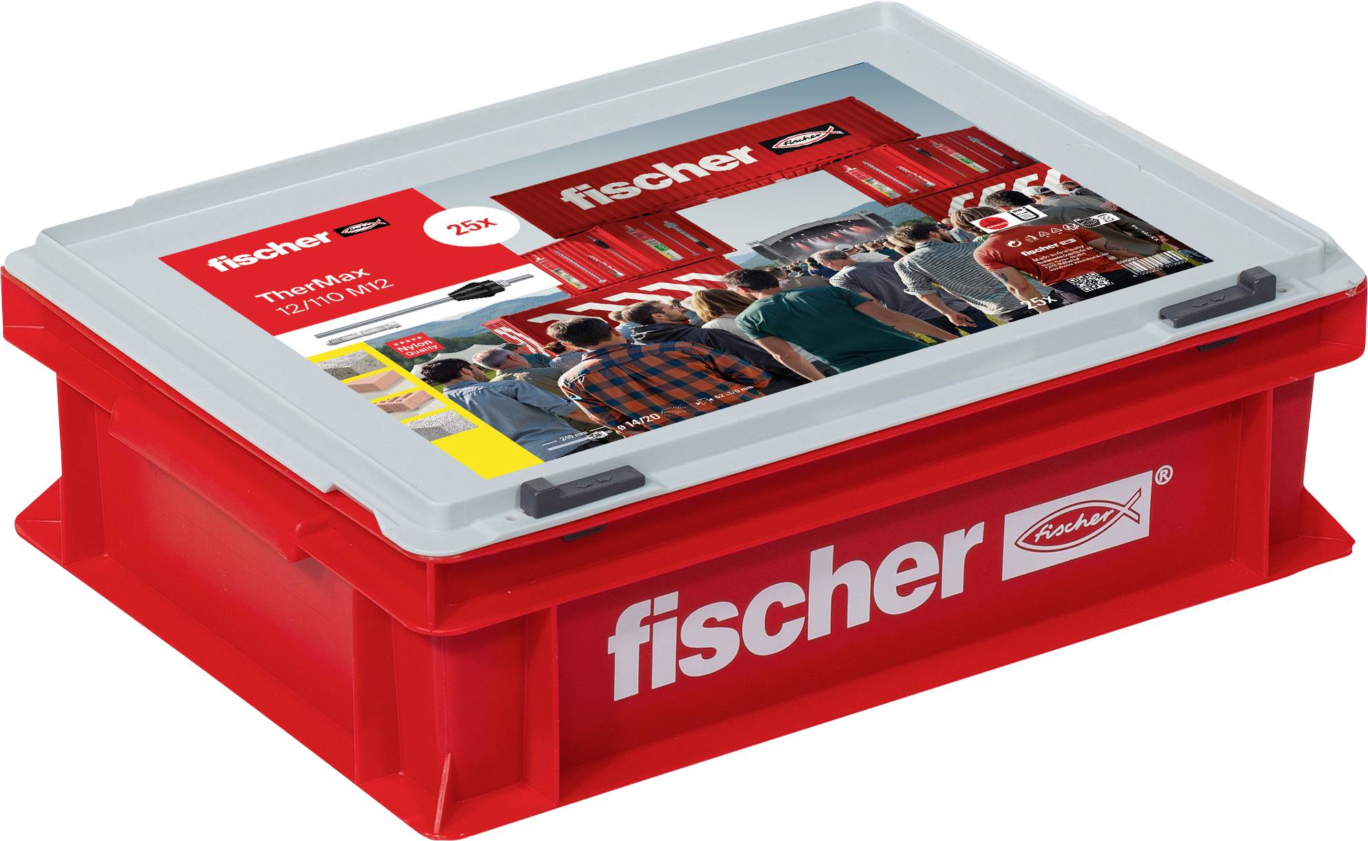 Fischer 091969 Thermax 12/110 M12 Távtartó szerelőrendszer 110 mm 12 mm 25 db
