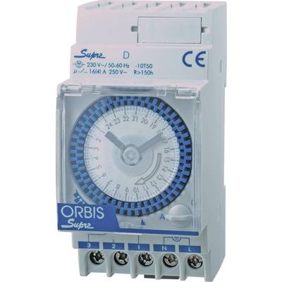 ORBIS Zeitschalttechnik SUPRA D 230 V Kalapsínes időkapcsoló óra Analóg  230 V/AC 