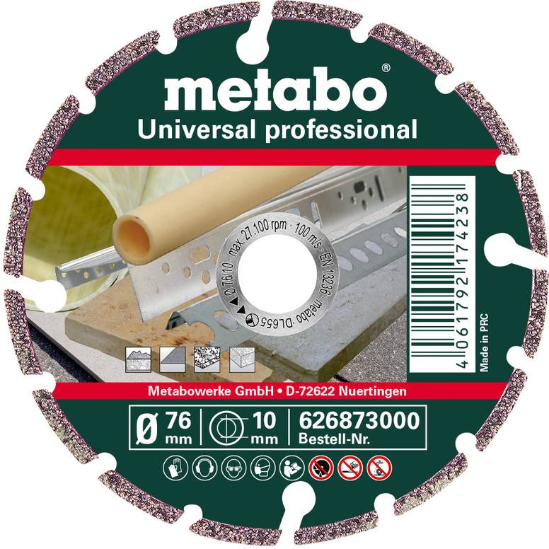 Metabo UP Professional 626873000 Gyémánt bevonatú vágótárcsa 76 mm 1 db