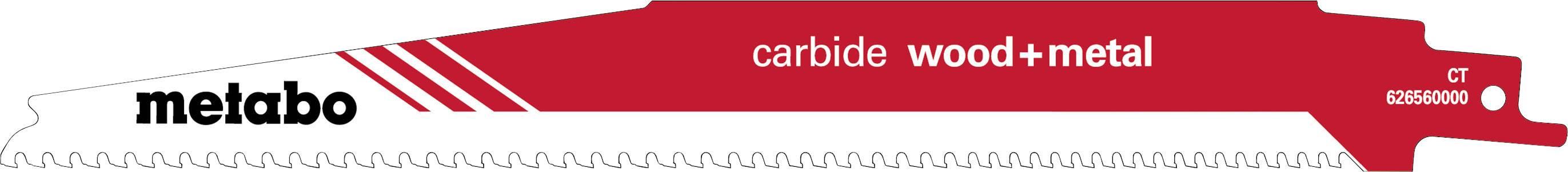 Metabo 626560000 Kard fűrészlap CARBIDE WOOD + METAL Fűrészlap hossz 225 mm 1 db