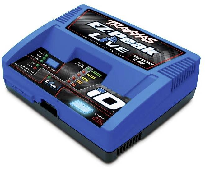 Traxxas EZ-Peak Live Modell töltő 12 A LiPolimer, NiMH Mínusz-delta-U kikapcsolás, Akkufelismerés, Hőmérséklet felügyelet