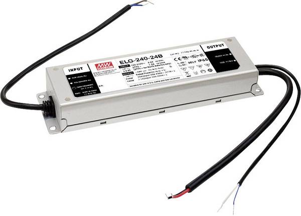 MEAN WELL  LED meghajtó  Állandó feszültségű, Állandó áramú 239.76 W 6.66 A 36 V/DC Gyúlékony felületekre szerelhető, Bútorhoz alkalmas, Kültéri, PFC-áramkör, Túlterhelés elleni védelem, Túlfeszültség kategória,, Fényerő-szabályozó nélkül 1 db