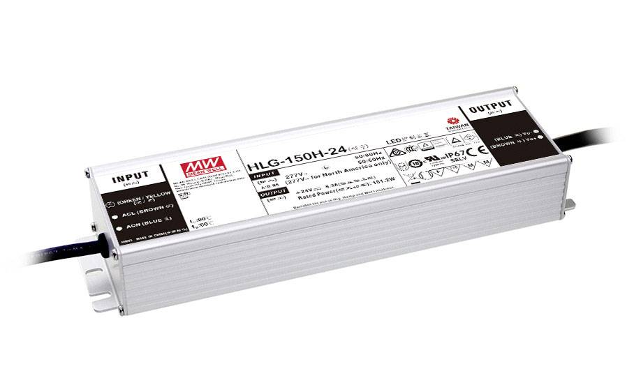 MEAN WELL HLG-150H-48B LED meghajtó Állandó feszültségű, Állandó áramú 153.6 W 3.2 A 48 V/DC 3-az-1-ben fényerő-szabályozási funkció, Gyúlékony felületekre