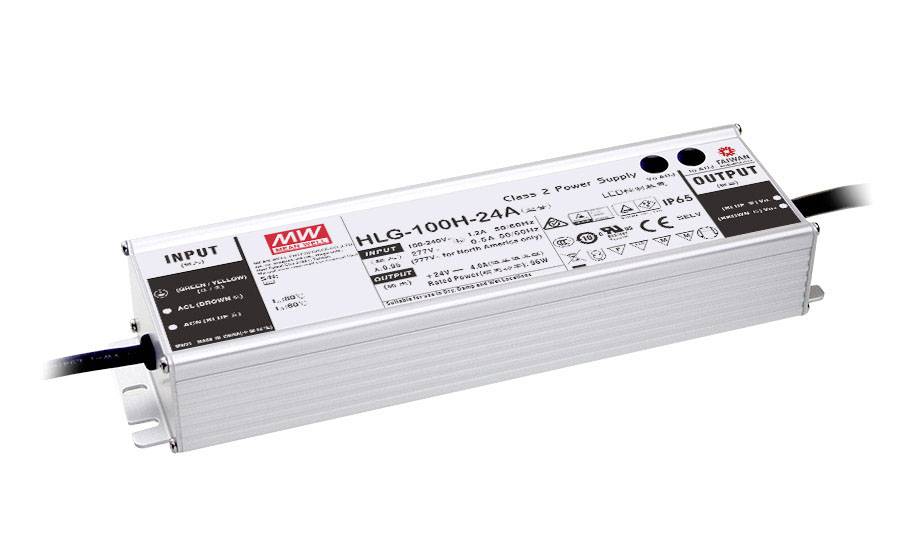 MEAN WELL LED meghajtó Állandó feszültségű, Állandó áramú 95.4 W 2.65 A 36 V/DC Gyúlékony felületekre szerelhető, Bútorhoz alkalmas, Kültéri, PFC-áramkör,