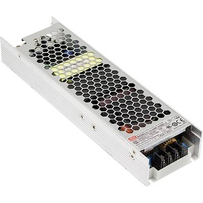 Egy fémház méhsejtes mintázattal, amely egy elektronikai alkatrészt, valószínűleg egy tápegységet véd. Látható csatlakozók az egyik oldalon.