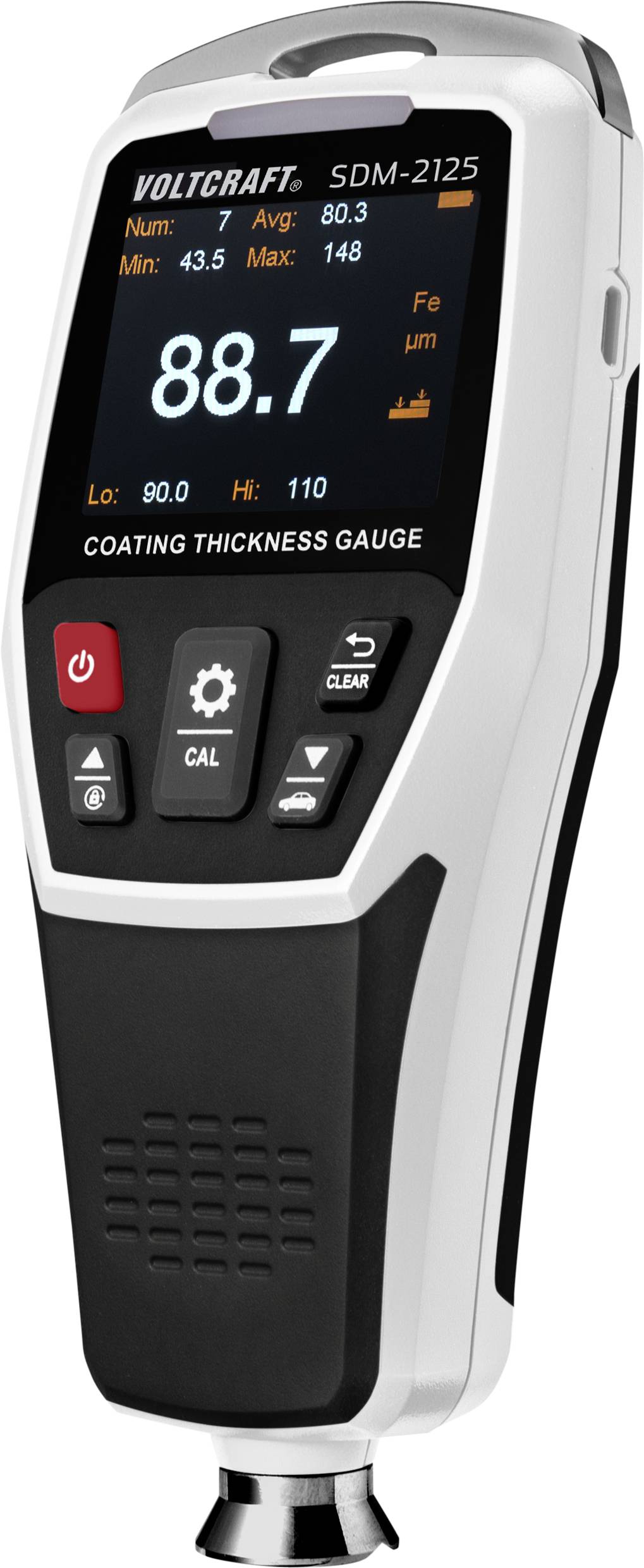 Anyagvastagság mérő 0 - 1250 µm, Voltcraft SDM-2125
