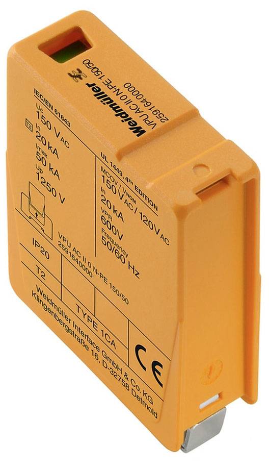 Weidmüller 2591640000 VPU AC II 0 150/50 Tartalék védőmodul 50 kA 1 db