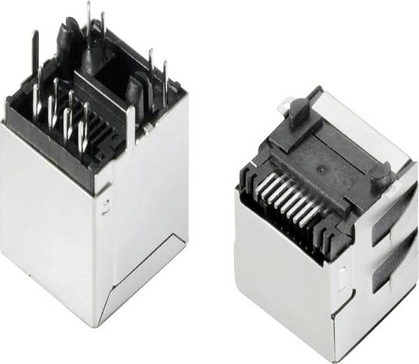 Weidmüller RJ45C5E R1D 3.2N4G/Y TY  2613200000 Alj   Pólusszám 8 Fekete 120 db