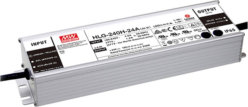 MEAN WELL LED meghajtó Állandó feszültségű, Állandó áramú 240 W 2.5 - 5 A 44.8 - 51.2 V/DC 3-az-1-ben fényerő-szabályozási funkció, Kültéri, Dimmelhető,