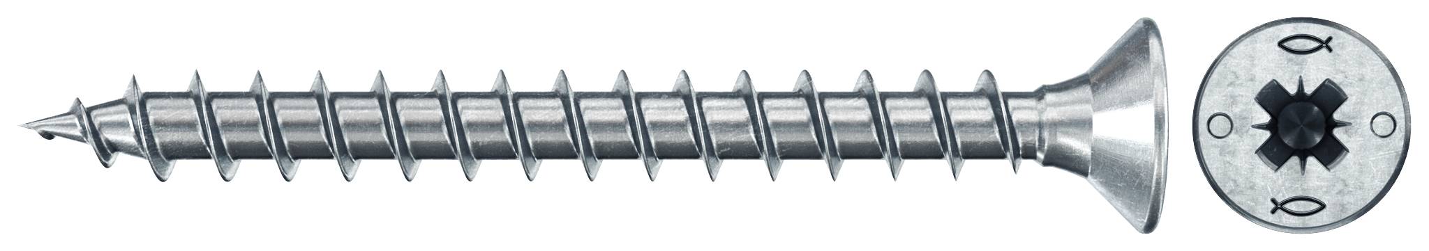 Fischer 670039 Power-Fast II CZF Szorítólemezes csavarok 3 mm 30 mm Kereszthornyú Pozidriv Acél Galvanikusan cinkezett 300 db