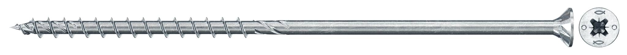 Fischer 670510 Power-Fast II Szorítólemezes csavarok 6 mm 200 mm Kereszthornyú Pozidriv Acél Galvanikusan cinkezett 25 db