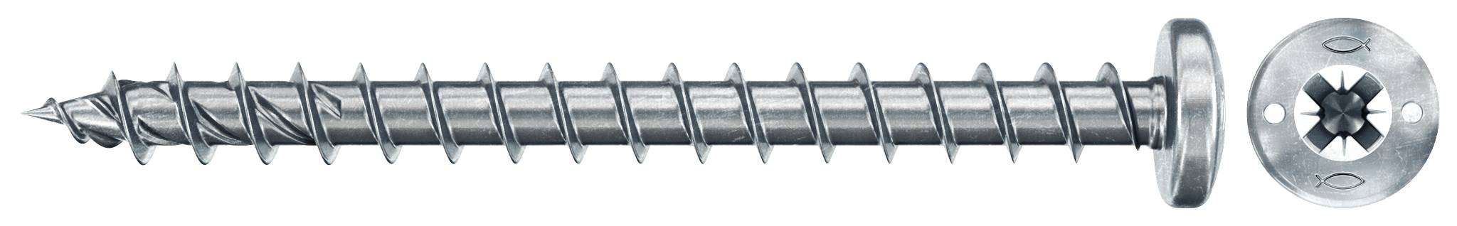Fischer 670446 Power-Fast II Szorítólemezes csavarok 5 mm 40 mm Kereszthornyú Pozidriv Acél Galvanikusan cinkezett 100 db