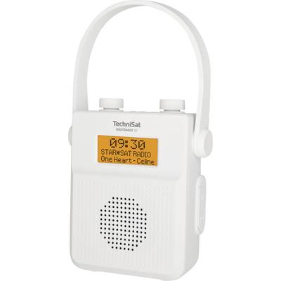 TechniSat DIGITRADIO 30 Fürdőszobai rádió DAB+, URH, DAB Bluetooth® Vízálló Fehér