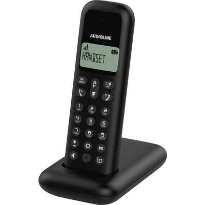 Vezeték nélküli Dect telefon, fekete, Audioline D285