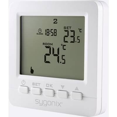 Programozható besüllyeszthető termosztát 5...35 °C, Sygonix SY-4500818