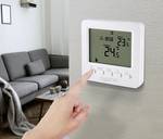 Programozható fűtési termosztát, digitális