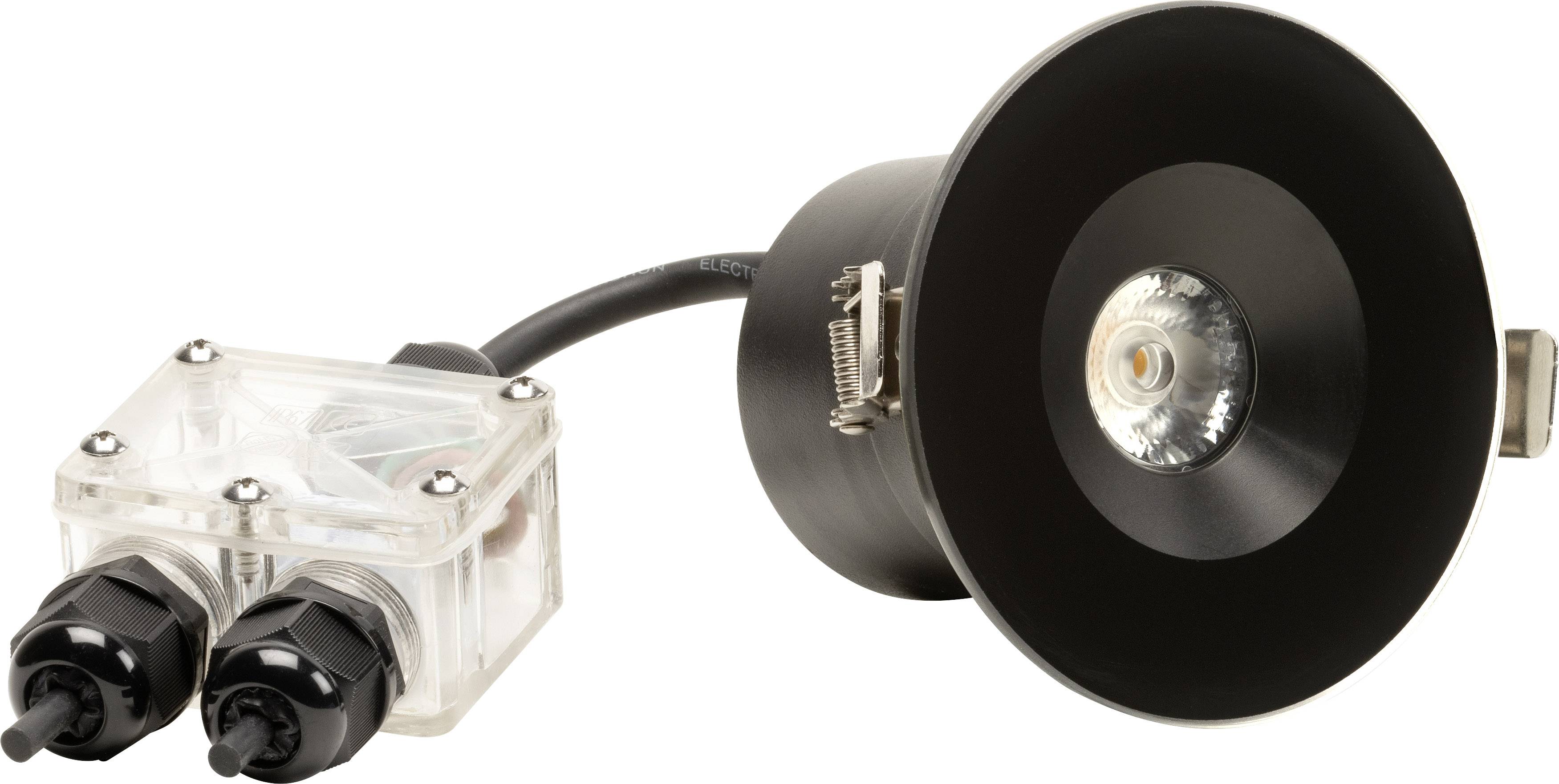 Konstsmide Maavalo LED-es fürdőszobai beépíthető lámpa EEK: F (A - G) 6 W IP44 Fekete