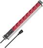Brennenstuhl 1390007118 Elosztó, 19" Ezüst, Piros Hidegkészülék dugó 1 db