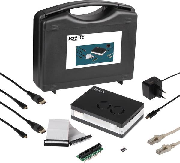 Joy-it Allround Starter Kit V1.2     Tárolótáskával, Házzal, Tápegységgel, HDMI™ kábellel, Noobs OS-sel