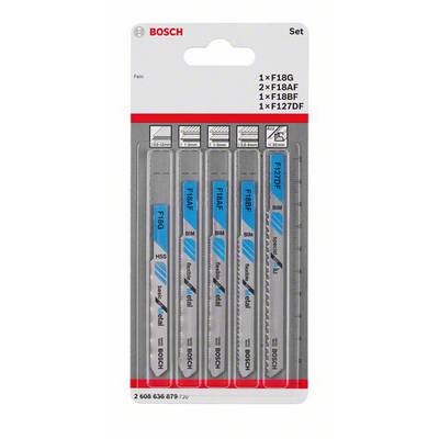 Bosch Accessories 2608636879 Fém szúrófűrészlap készlet, 5 darab, finom tengely 5 db