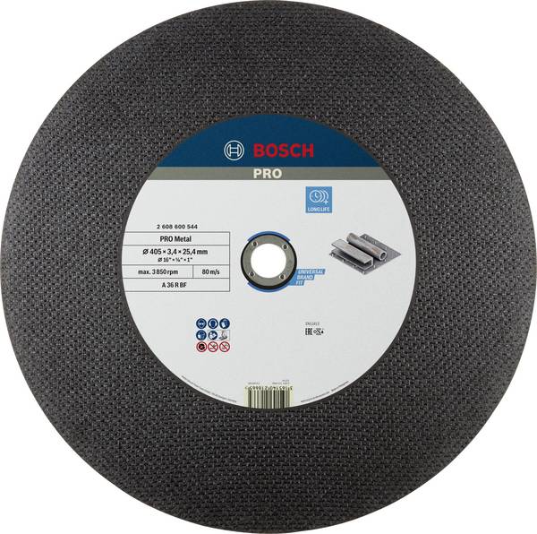 Bosch Accessories  2608600544  2608600544  Vágótárcsa, egyenes  400 mm  1 db  Acél