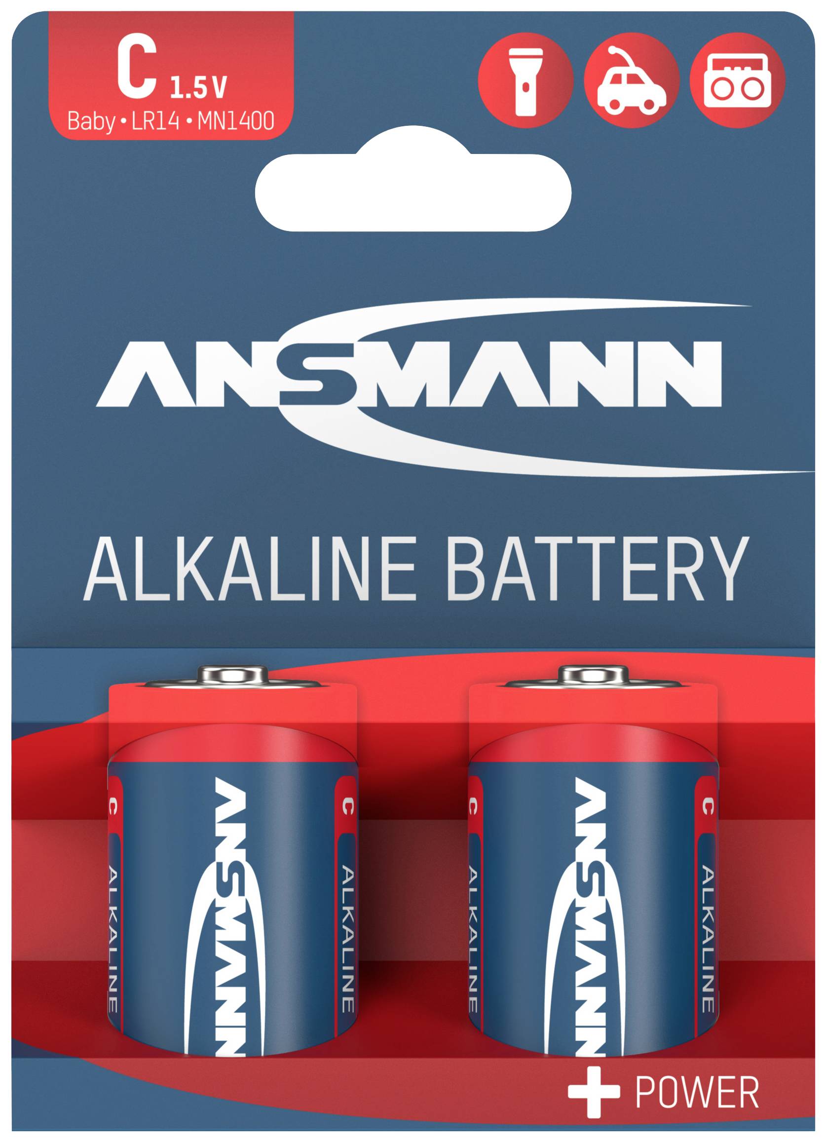 Babyelem Ansmann LR14 Red-Line Alkáli mangán 1.5 V 2 db