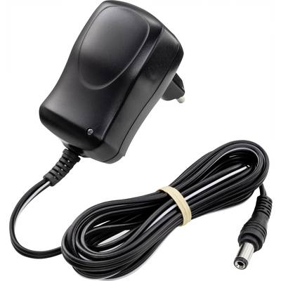Egy fekete tápegység hosszú, összetekert kábellel és egy csatlakozódugóval, amely elektromos eszközök áramellátását biztosítja.