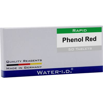 Water ID 50 Tabletten Phenol Rot für FlexiTester Tabletták