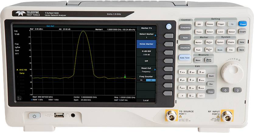 Teledyne LeCroy T3VNA3200 Spektrum analizátor DAkkS Tracking generátor, Spektrum analizátor
