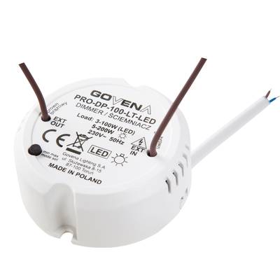 Univerzális beépíthető dimmer 3-100 W/5-200 W, Govena Lighting PRO-DP-100-LT-LED